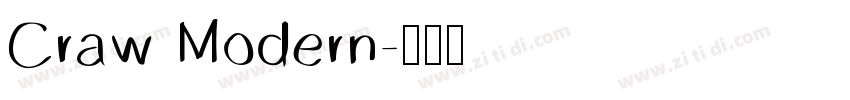 Craw Modern字体转换